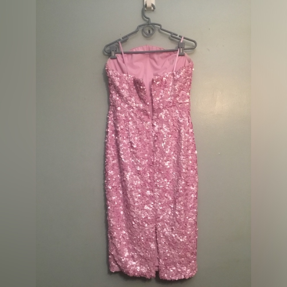 Dress the Population Pink Sequin Top with Label Detail - Picture 16 of 16